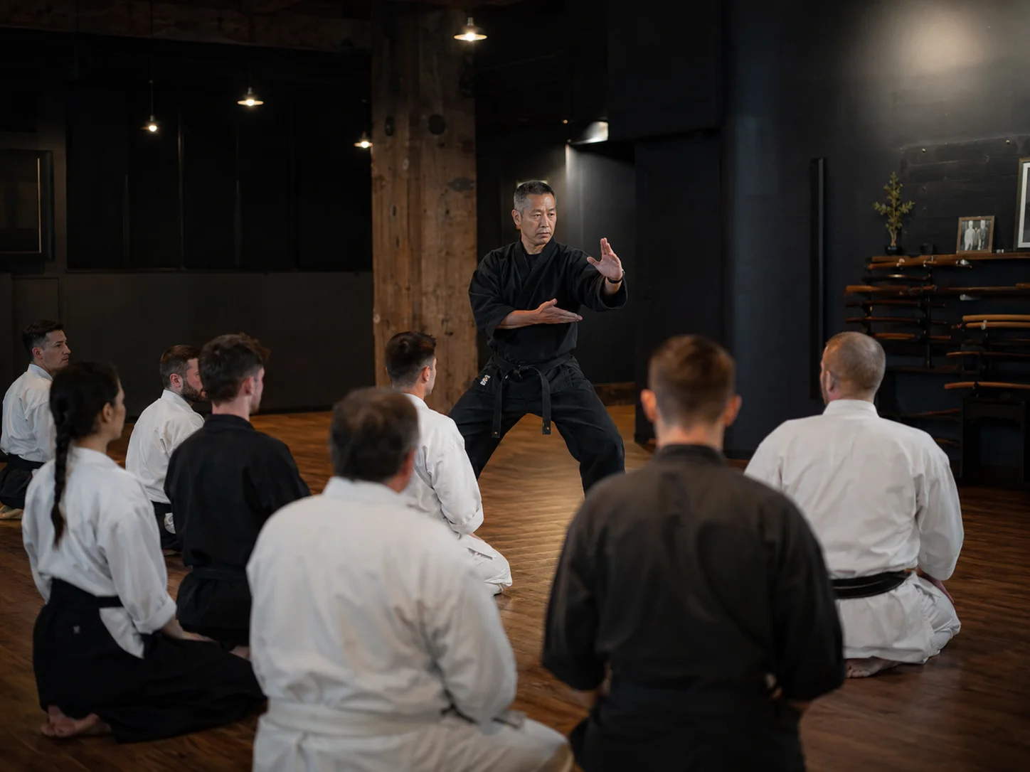 Academia de artes marciales con IA